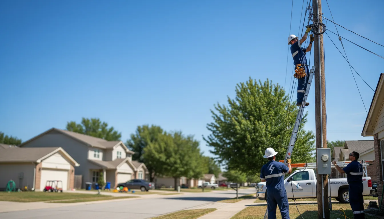 Residential electrician providing installation services in Amboy, MN